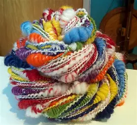 An example of gimmick yarn